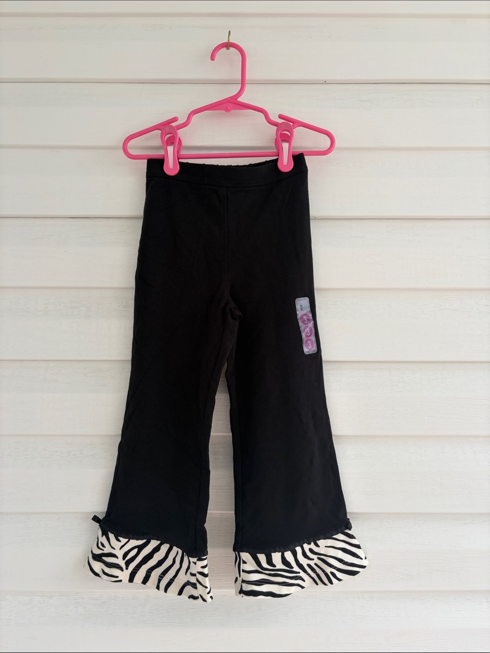 Gymboree Vintage Y2K Zebra Yoga Pants 3T NWT Flare Leg Animal Print Zoo Days